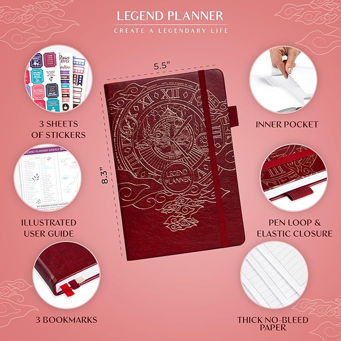 Legend Planner – Weekly & Monthly Life Planner to Hit Your Goals & Live - Image 2