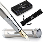 Wordsworth & Black Fountain Pen Set, Extra Fine Nib, Includes 24 Pack Ink by WordsworthBlack