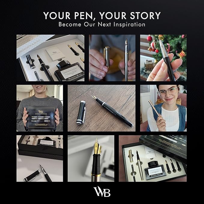 Wordsworth & Black Fountain Pen Gift Set, Includes Bottle, 6 Cartridges - Image 7