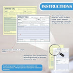 300 Sets Service Call Log Book 5 5/8 x 8 1/2" 2 Part Carbonless 2 Message Sets - Image 4