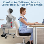 5 STARS UNITED Seat Cushion for Tailbone Pain Relief – Memory Foam Cushion for - Image 4