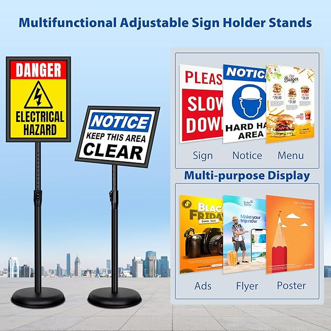 VAIIGO 4 Pack Sign Holder Stands - Image 2