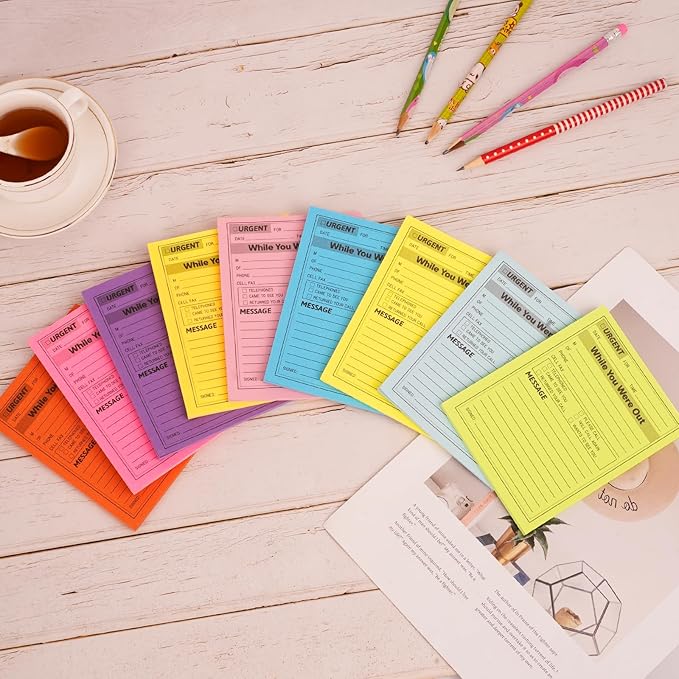 9 Pieces Phone Message Pads for Office, Big Sticky Notes for Wall, Urgent While - Image 4