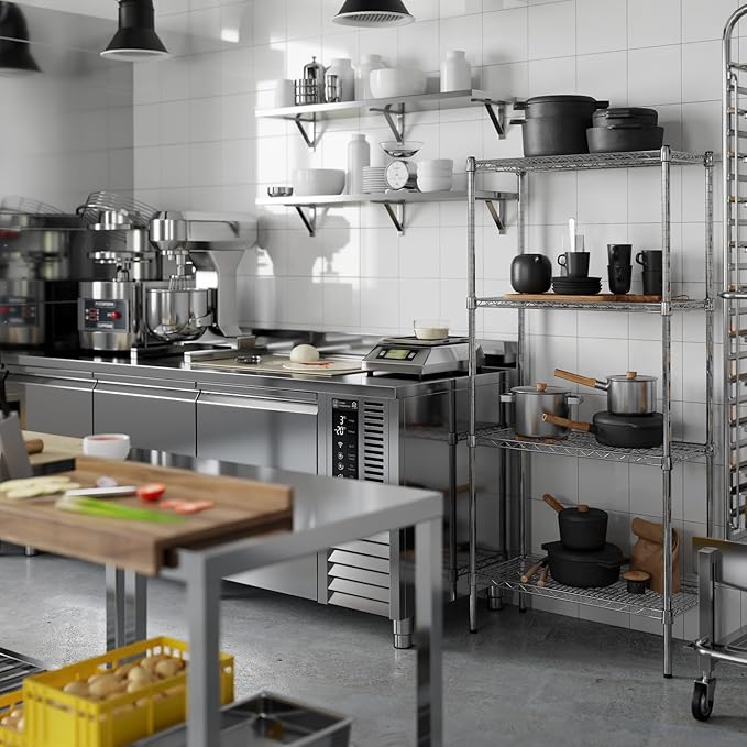 Regal Altair 14" Deep x 30" Wide x 64" Height Wire Shelving Kit | 4-Tier | NSF - Image 2