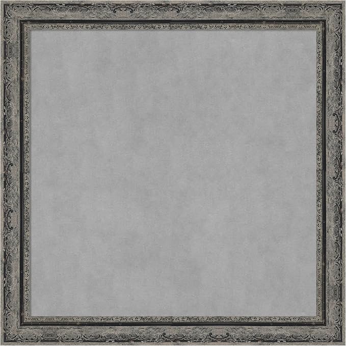 Amanti Art Black Framed Magnetic Board 28x28 Medium Vision Board by AmantiArt