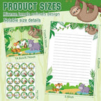 TaoBary 160 Pcs Stationery Paper Set 50 Double Sided Stationery Papers - Image 5