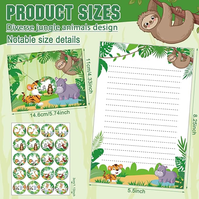 TaoBary 160 Pcs Stationery Paper Set 50 Double Sided Stationery Papers - Image 5