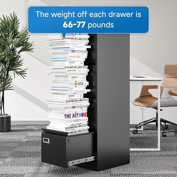 BYNSOE 4 Drawer File Cabinet - Image 9