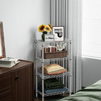 M MZG 1000 lbs 4 Tier Shelf Metal Storage Shelves Wire Rack Closet Organizers - Image 5