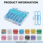 NEEWAY Colorful Large Paper Clips, 2 Inch Jumbo Paper Clips, 3 Pack of 50 - Image 2