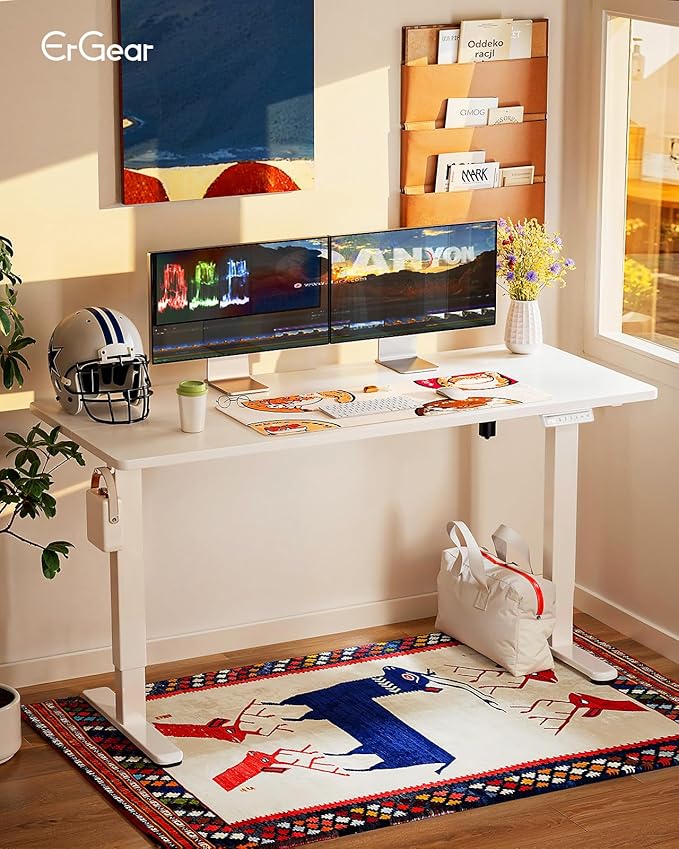 ErGear Height Adjustable Electric Standing Desk, 71 x 30 Inches Sit Stand up - Image 2