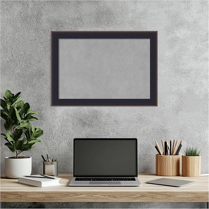 Amanti Art Black Framed Magnetic Board 15x21 Small Vision Board - Image 6