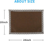 MINJIATEX Couch arm Covers, Non-Slip lace Sofa arm Covers Set of 2 Washable - Image 6