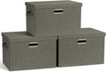 Graciadeco Large 17" 36 Quart Collapsible Stackable Storage Bins by GraciadecoStorage