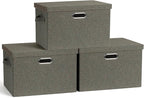 Graciadeco Large 17" 36 Quart Collapsible Stackable Storage Bins by GraciadecoStorage