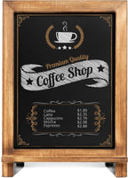 Rustic Torched Tabletop Chalkboard Sign/Hanging Magnetic Wall Chalkboard/Small - Image 7