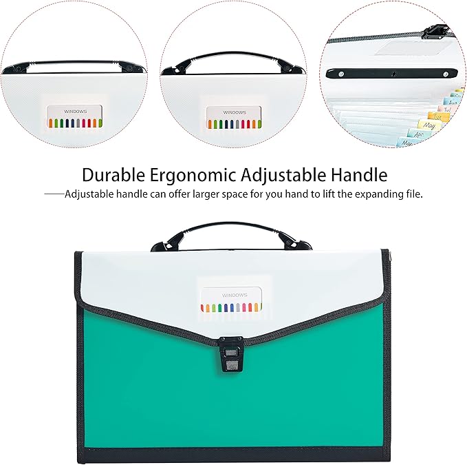 Leagl Size 13-Pockets Expanding File Folder - Image 5