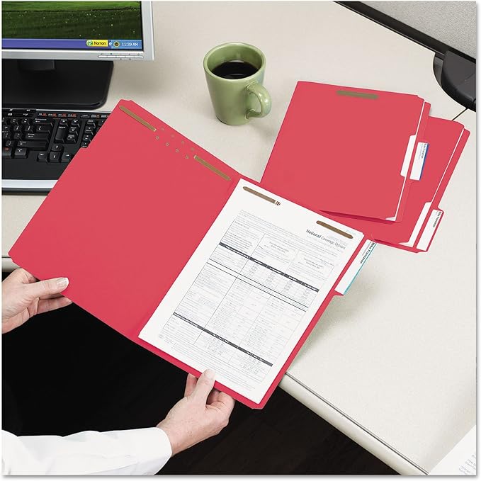 Pendaflex Fastener Folders, 2 Fasteners, Letter Size, 1/3 Cut Tabs in Left - Image 5