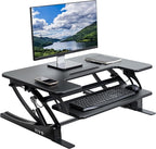 VIVO 32 inch Height Adjustable Stand Up Desk Converter, V Series, Quick Sit to by VIVO