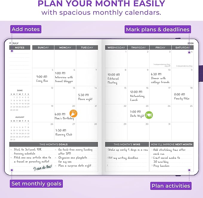 Clever Fox Dated Planner 2026-2027 – Weekly Life Planner Notebook - Image 7