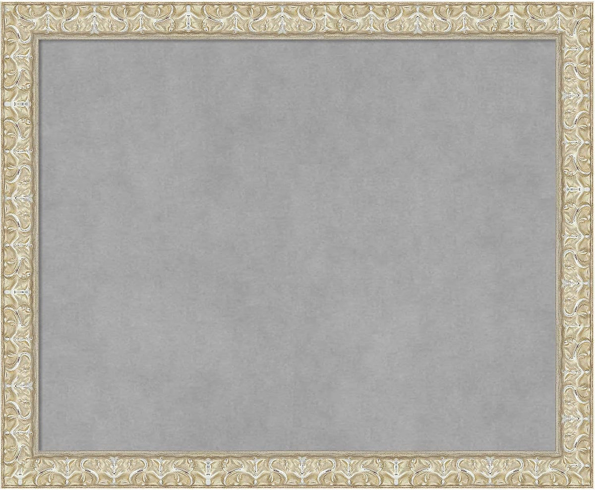 Amanti Art Silver Framed Magnetic Board 18x22 Small Vision Board