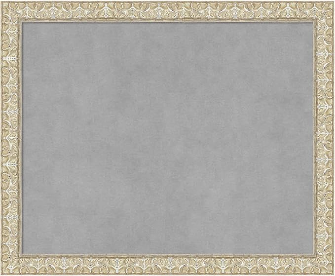 Amanti Art Silver Framed Magnetic Board 18x22 Small Vision Board by AmantiArt