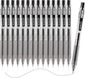 Shuttle Art Black Gel Pens, Ink Glide Series 15 Pack Retractable 0.5mm Fine by ShuttleArt
