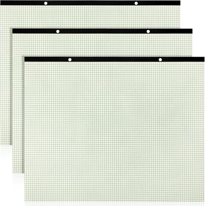 Fainne 3 Pcs Large Engineering Graph Paper Grid Graph Paper Pad Giant Drafting by Fainne