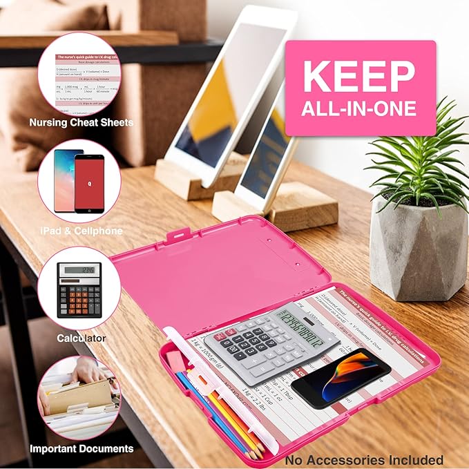 Sooez Clipboards with Storage, High Capacity Clip Boards 8.5x11 with Storage - Image 4