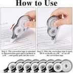 BESARME 12 Pack Correction Tapes, 39 Feet Each Correction Tape Roller - Image 3