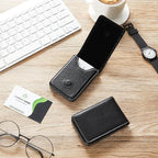 Outus 2 Pieces Business Card Holder, PU Leather Business Card Case Pocket Wallet - Image 5
