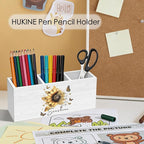 HUKINE Sunflower Inspirational Quotes Pen Holder - Image 2