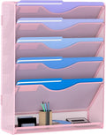 Gawerk 6 Tier Hanging File Organizer, Mesh Wall File Holder Paper Folder Rack by Gawerk
