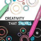 Paper Mate InkJoy Gel Pens, Retractable, Medium Point, Glittery Assorted Colors - Image 6