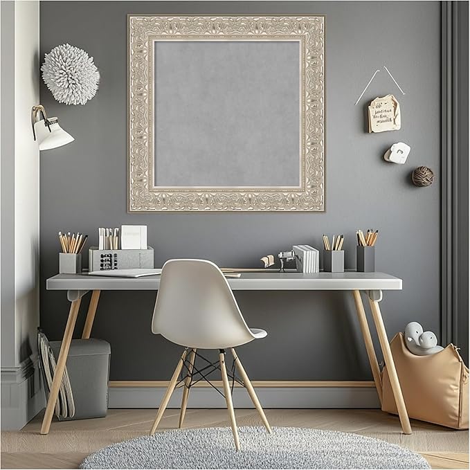 Amanti Art Silver Framed Magnetic Board 27x27 Medium Vision Board - Image 5