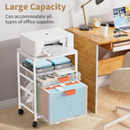 Marbrasse Rolling File Cart - Image 4