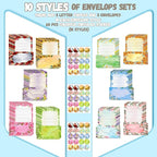 TaoBary 160 Pcs Stationery Paper Set 50 Double Sided Stationery Papers - Image 5