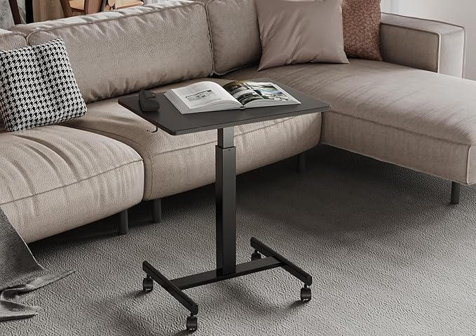 YDN Mobile Mobile Standing Desk, Adjustable Height Portable Laptop Desk - Image 2