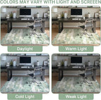 Office Chair Mat for Hardwood Tile Floor, Abstract 48"X 72" Desk Mats for - Image 6