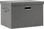 Graciadeco Large 17" 36 Quart Collapsible Stackable Storage Bins by GraciadecoStorage