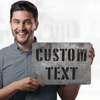 Custom Sign, Custom Street Sign, 11 Font Colors, 13 Font Styles, 4 Hole Options - Image 2