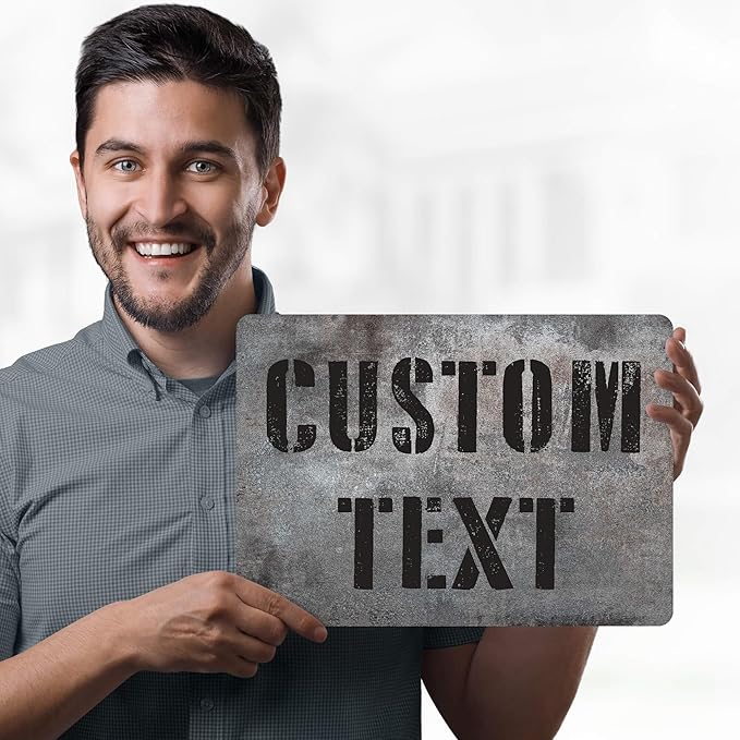 Custom Sign, Custom Street Sign, 11 Font Colors, 13 Font Styles, 4 Hole Options - Image 2
