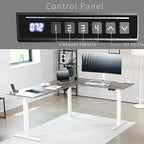 VIVO Electric Corner 75 x 63 inch L-Shaped Standing Desk, Memory Height - Image 5