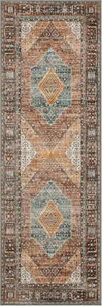 GENIMO 2x10 Runner Rugs for Hallway, Machine Washable Non Slip Vintage Rugs - Image 7