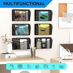 GDINDINFAN Single Pocket Wall File Holder, Mesh Hanging File Folder Paper - Image 6