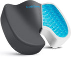 Office Chair Seat Cushion, Cooling Gel Enhanced Memory Foam Cushion by CushZone