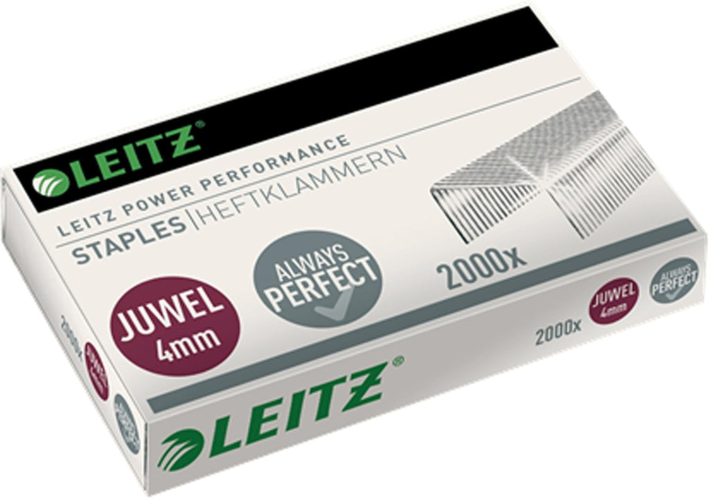 Leitz Juwel Metal Stapler Pliers, 12 Sheets, Matt, Nickel (Nickel, Stapler Pliers + 1 Stapler)
