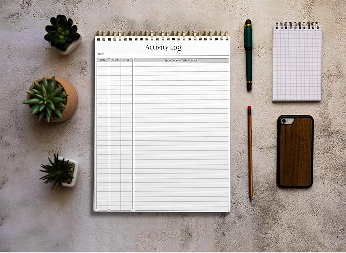 Better Office Products Activity Log Notepad, 8.5" x 11", Planning Note Pad - Image 3