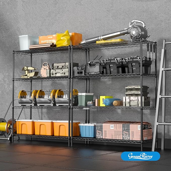 Guan River 4-Shelf Adjustable Metal Shelf Wire Shelving Unit Heavy Duty Storage - Image 8