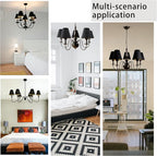 TAaMTYH small lamp shade chandelier shades set of 6，Fabric Lampshade - Image 6